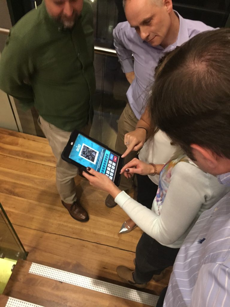 A team playing Go Indoors