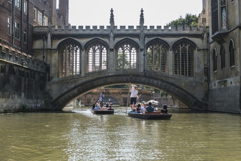 punting and treasure hunt in Cambridge for works day out