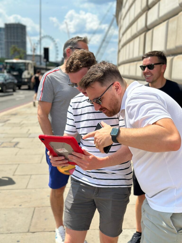 Pacman themed treasure hunt