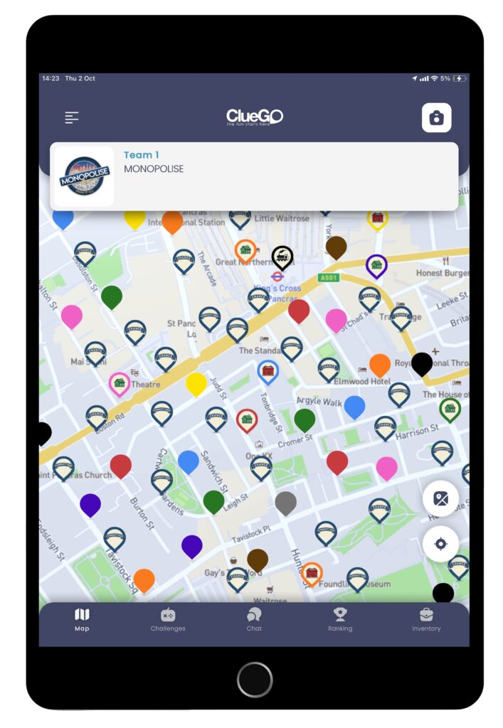 Monopoly themed treasure hunt