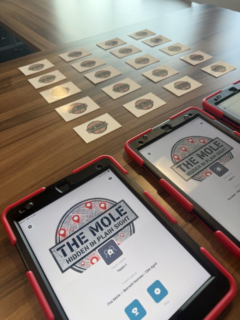 The Mole - A Traitors themed team building game from ClueGo. bases on an interactive GPS treasure hunt